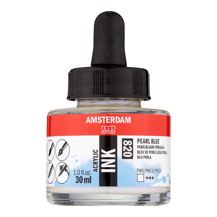 Amsterdam Tinta Acrílica Azul Perla 820 - 30 ml